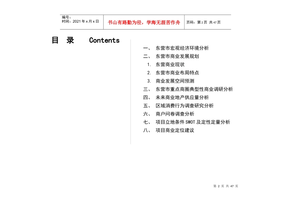 山东东营市商业市场调研_第2页