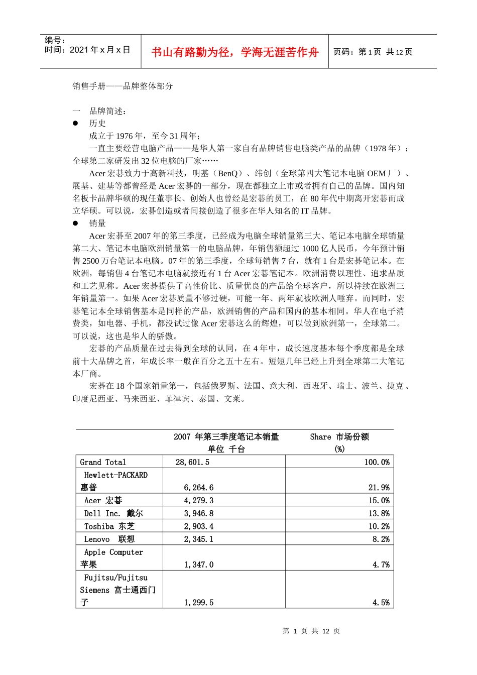 acer销售手册_第1页