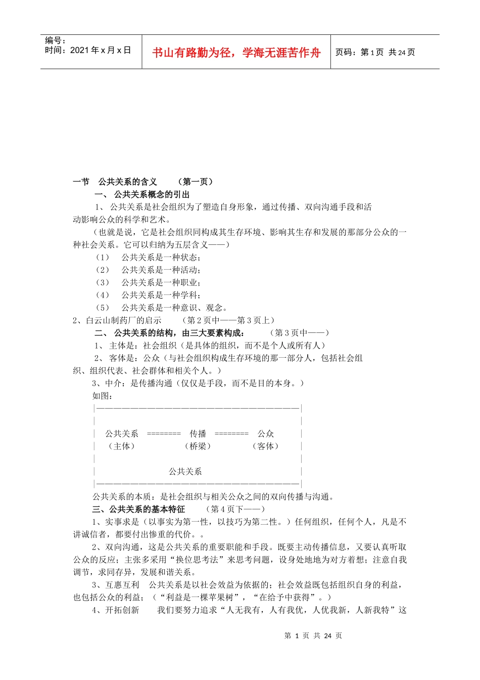 公共关系的三大要素与基本功能_第1页