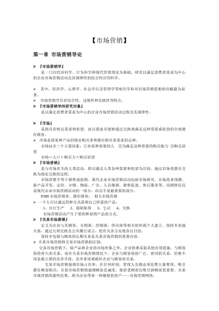 市场营销知识讲解