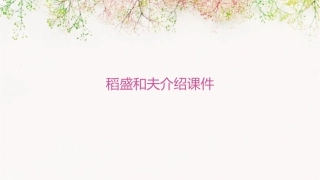 稻盛和夫介绍课件