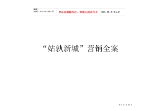 【房地产】“姑孰新城”营销全案
