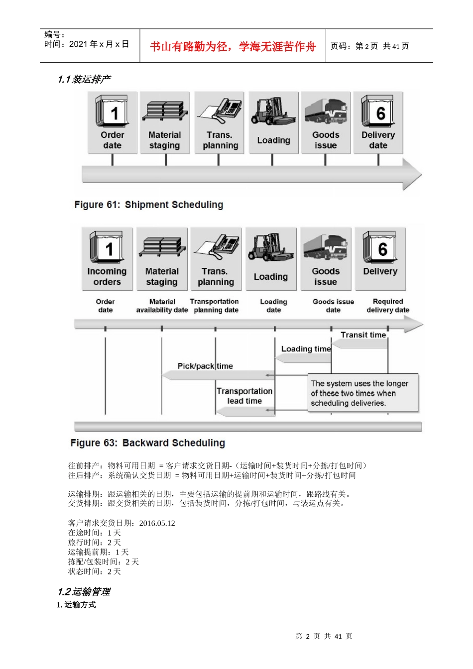 SAPSD运输管理业务场景概述_第2页