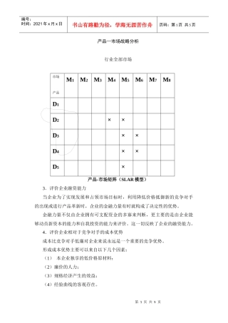 产品市场战略分析(doc 5页)