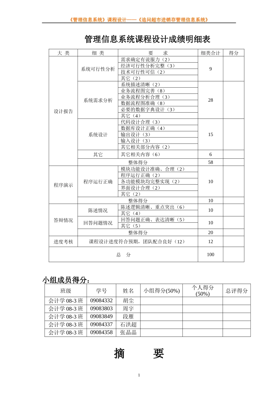 会计08-3班-追问超市进销存管理信息系统_第2页