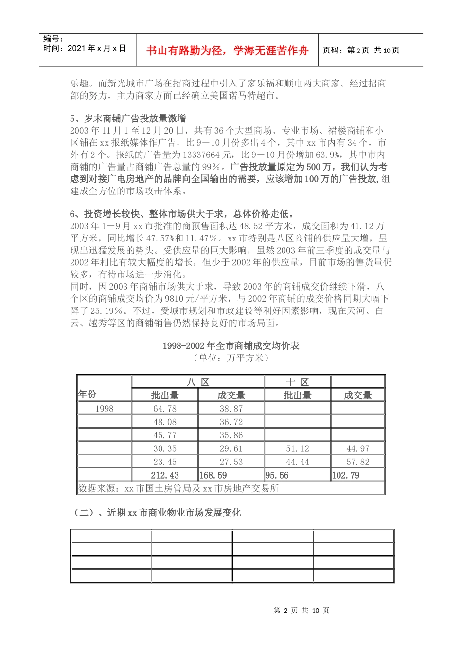 广州某商业广场营销执行方案8015709249_第2页