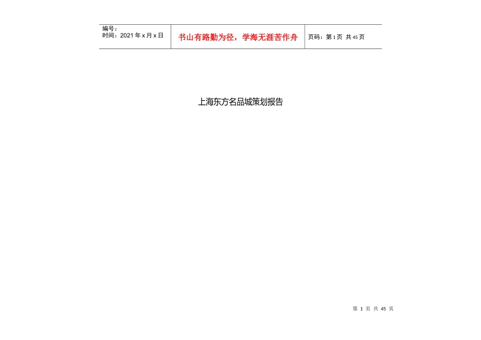 南汇新场亿凯商城营销策划_第1页