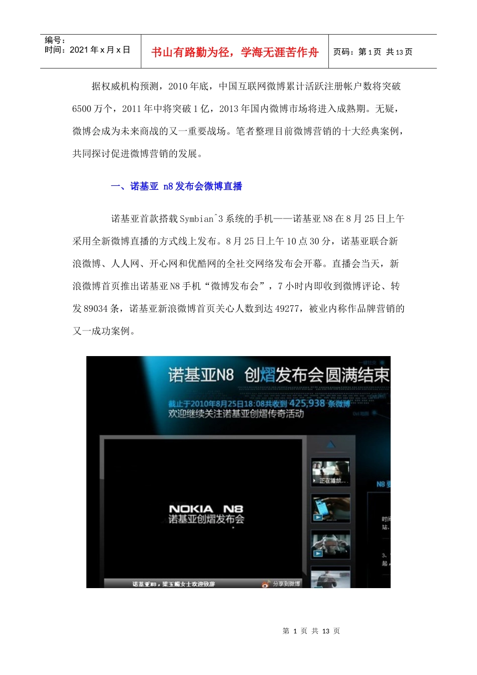 微博营销推广案例解析_第1页