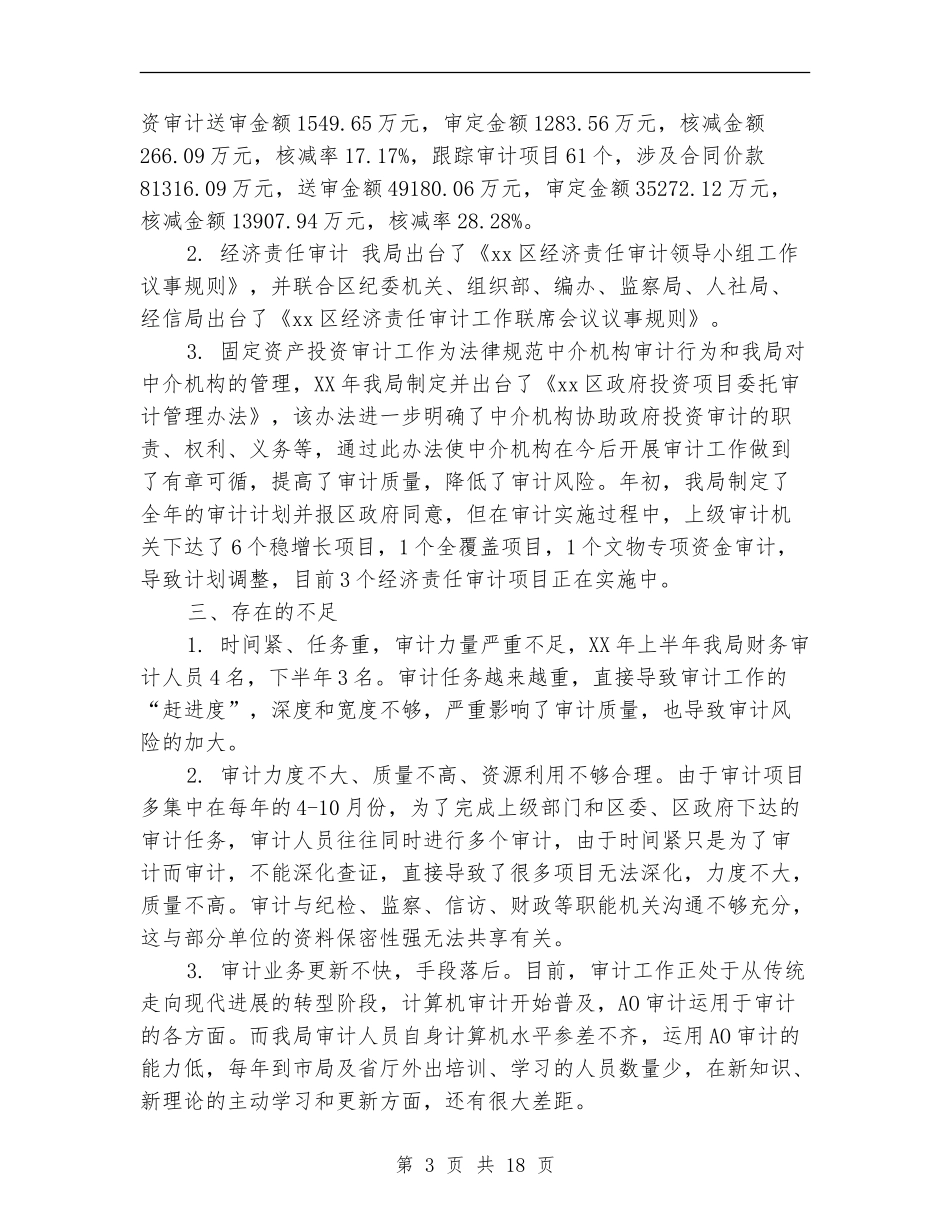 2024年金融审计处工作总结_第3页