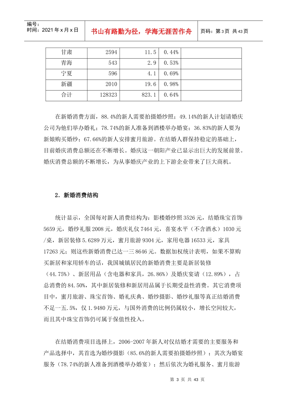 中国婚庆产业市场分析状况_第3页