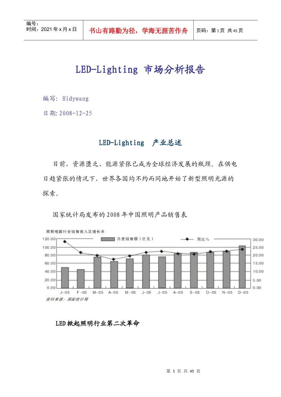 LEDLighting的市场分析报告_第1页