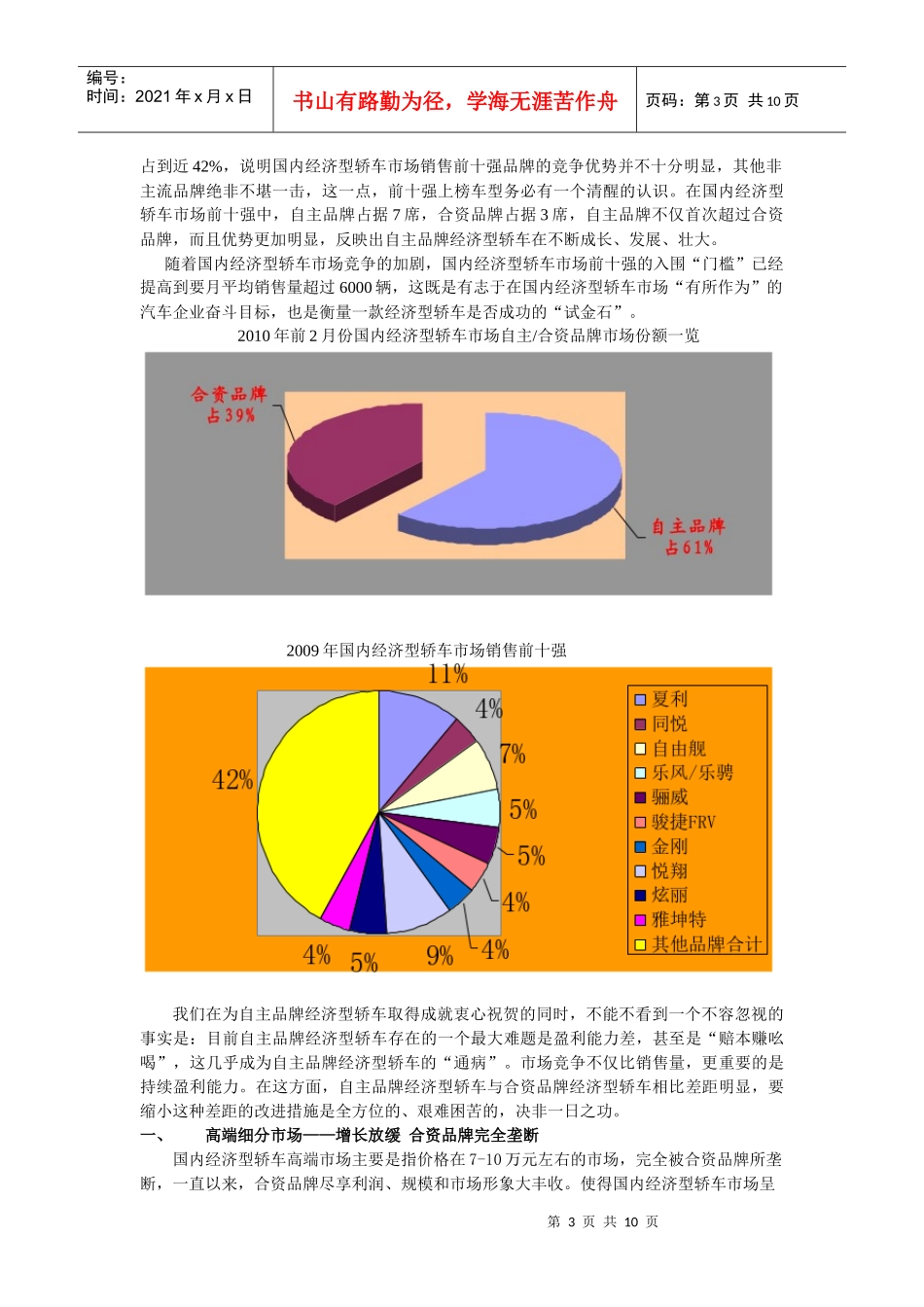 国内二月份经济型轿车市场分析_第3页