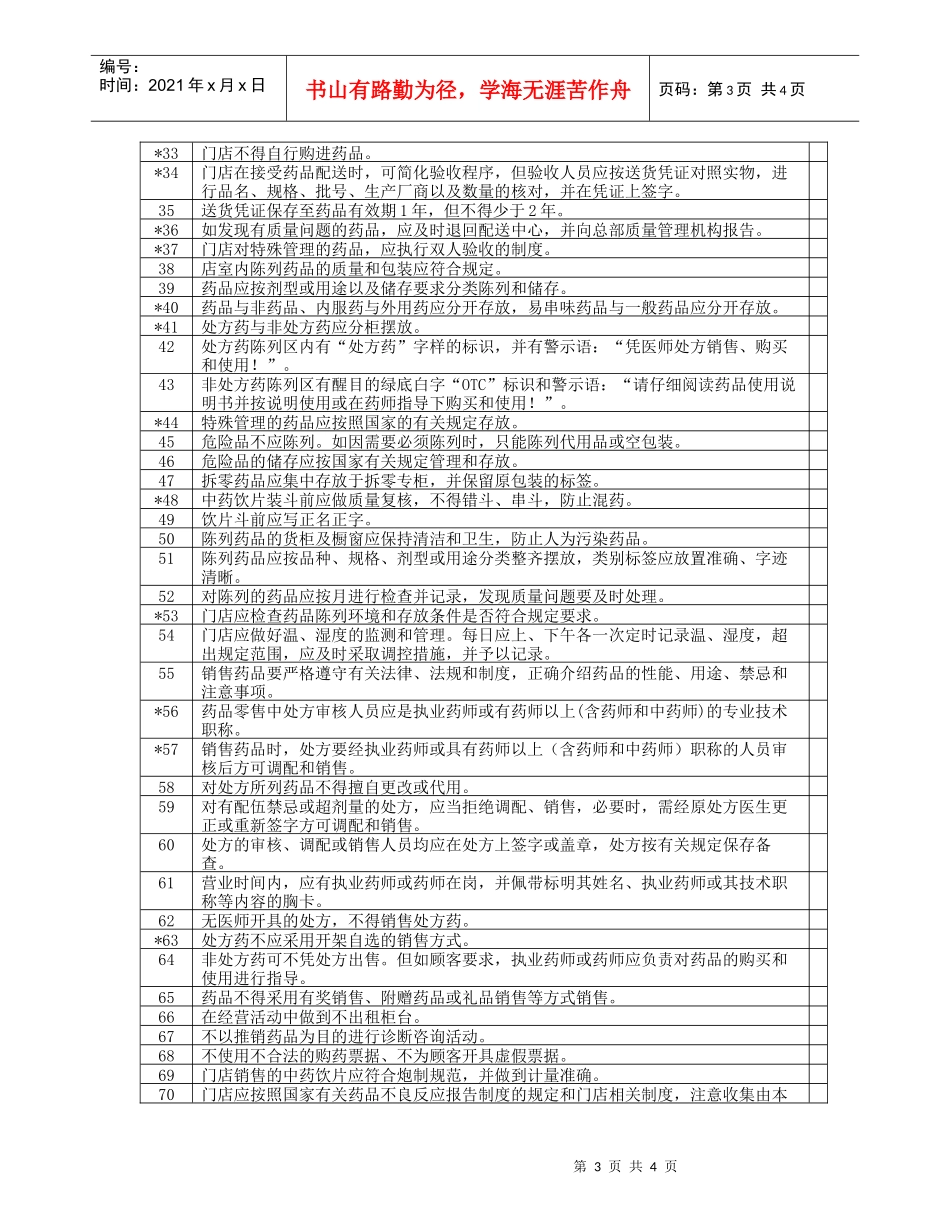 南京市示范药店验收细则连锁门店_第3页
