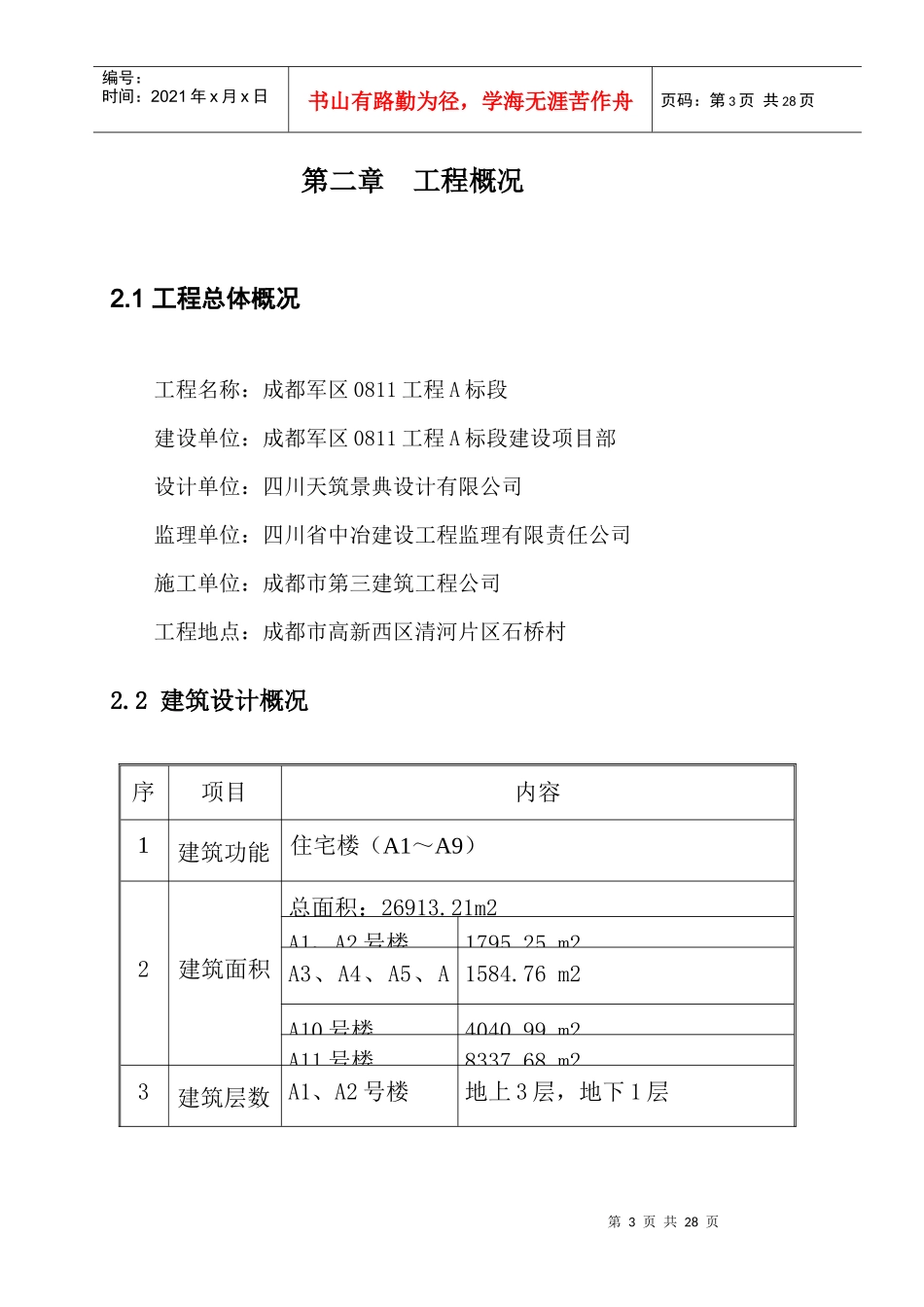 地下室挡土墙模板及支撑架施工方案_第3页