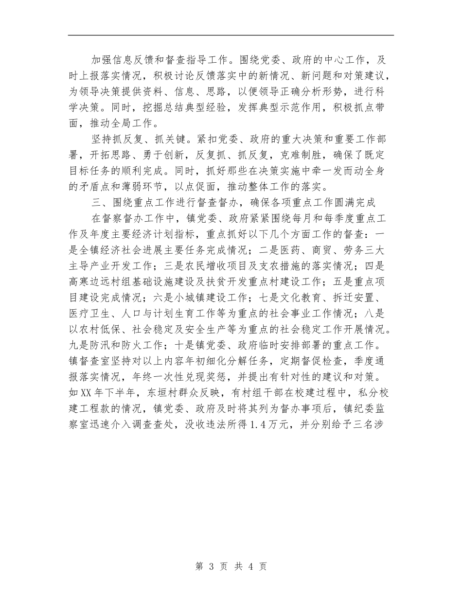 乡镇督查工作总结_第3页