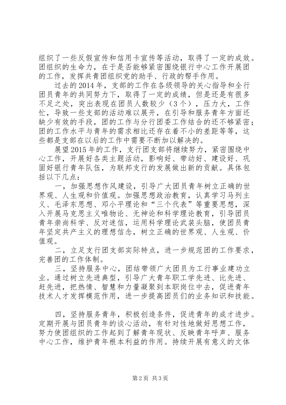 工行银行支行团支部总结_第2页