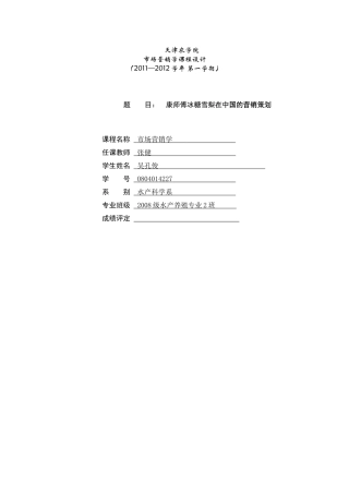 康师傅市场营销策划