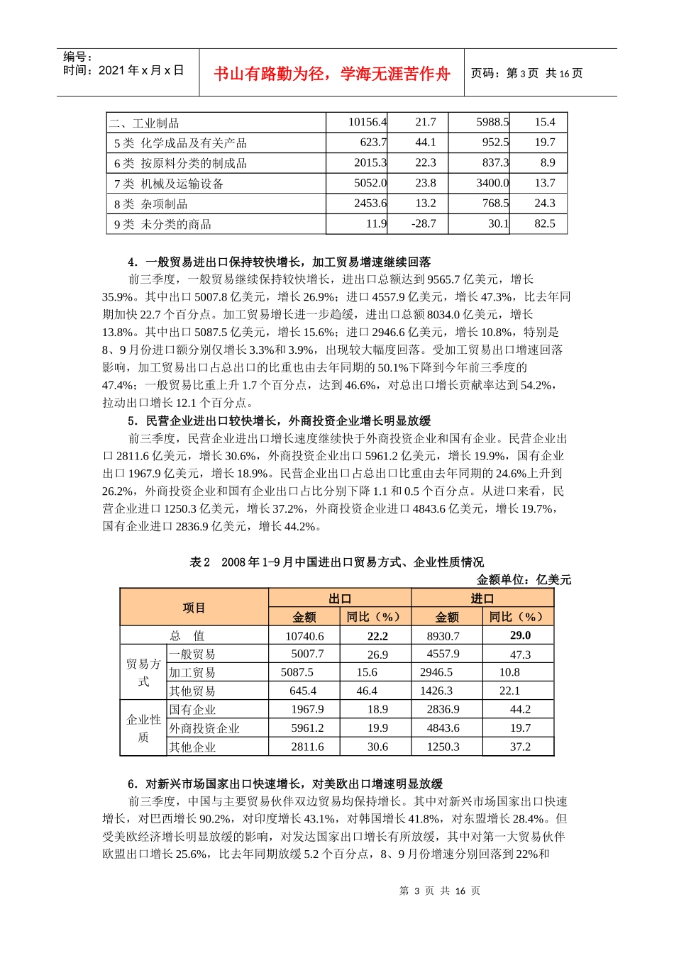 中国对外贸易形势报告3858964_第3页