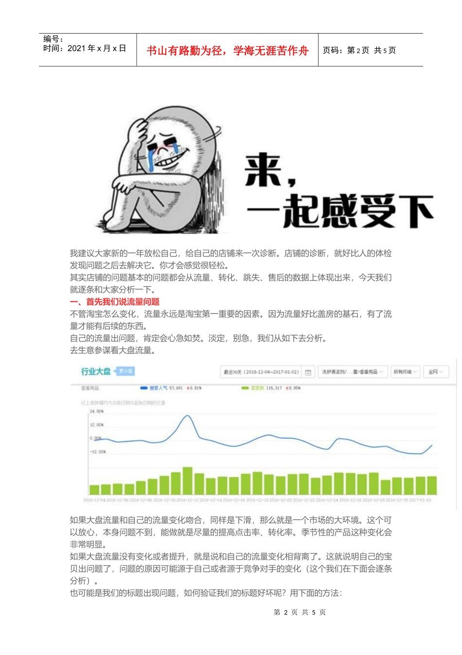 2017想要逆袭你首先要学会给自己店铺进行全方位诊断（DOC8页）_第2页