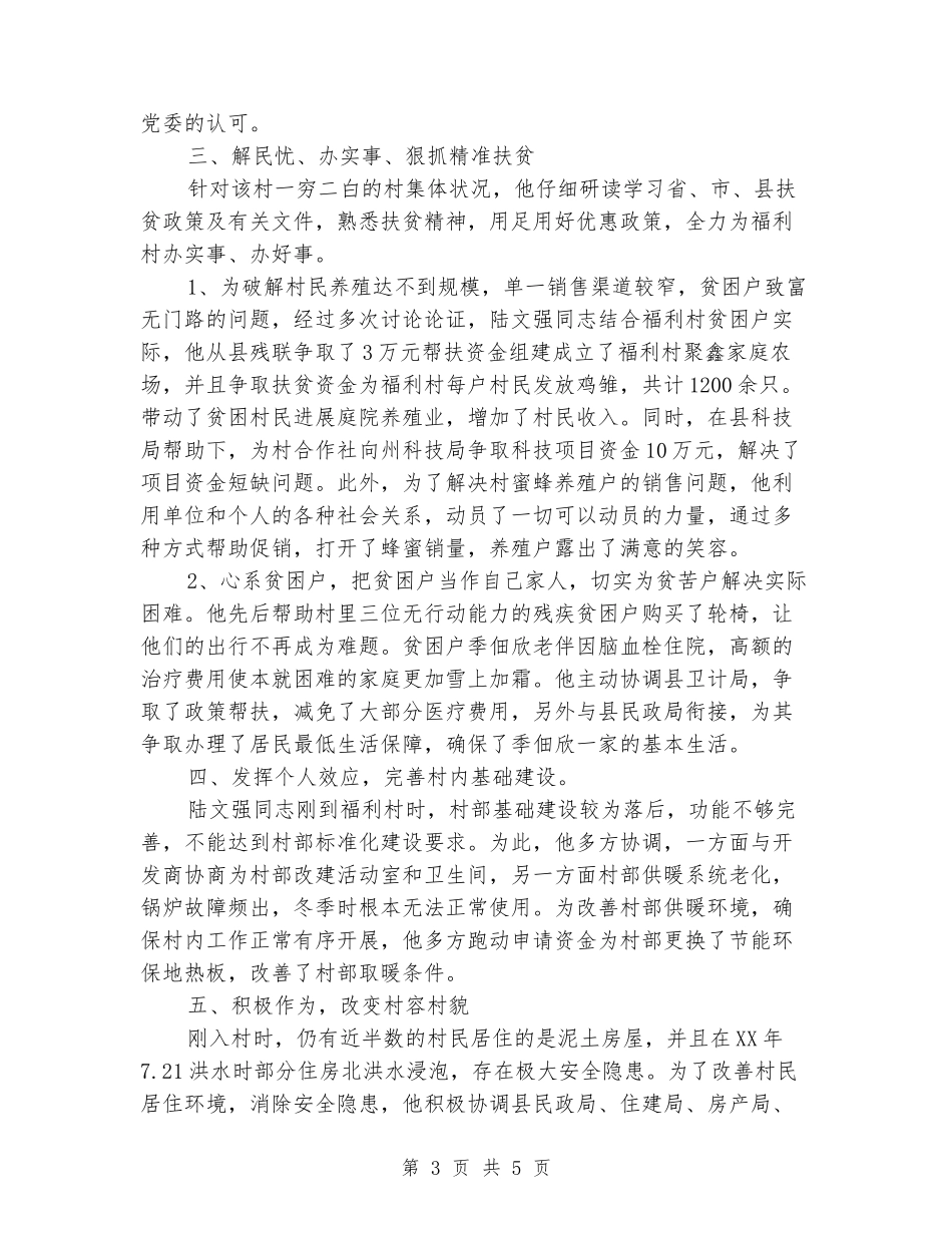 到村任党支部第一书记扶贫总结_第3页