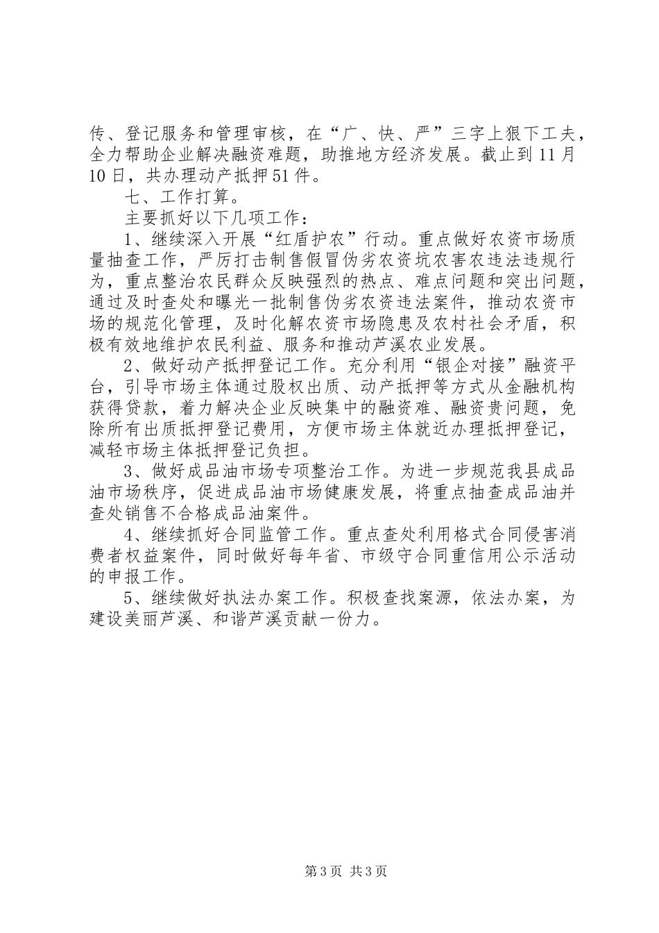 市场监督管理分局工作总结_第3页