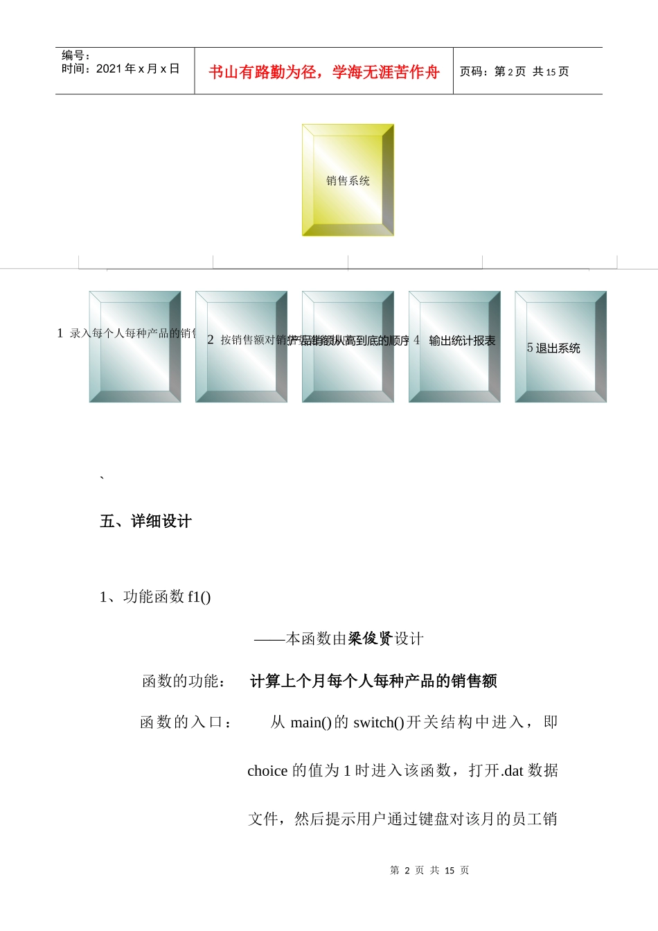 C语言-销售管理系统报告书_第3页