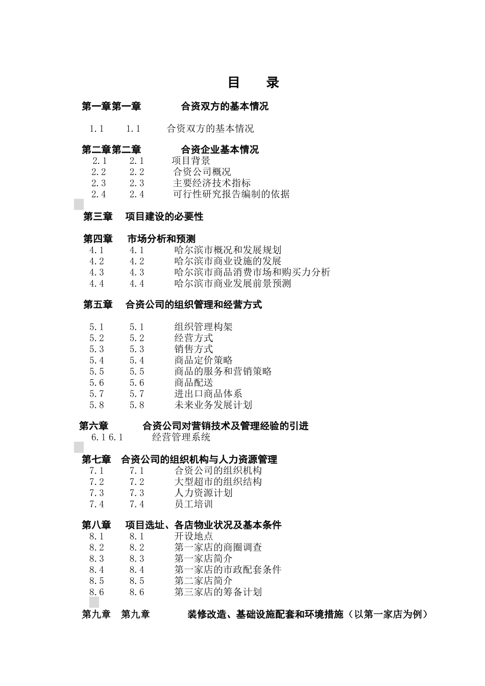 大型超市合资项目可行性报告_第2页