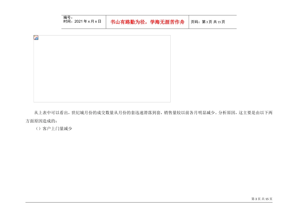 世联世纪城国际公馆剩余单位营销计划(DOC16页)_第3页