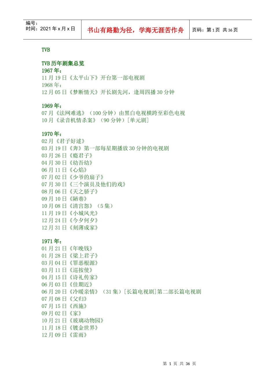 tvb电视剧_第1页