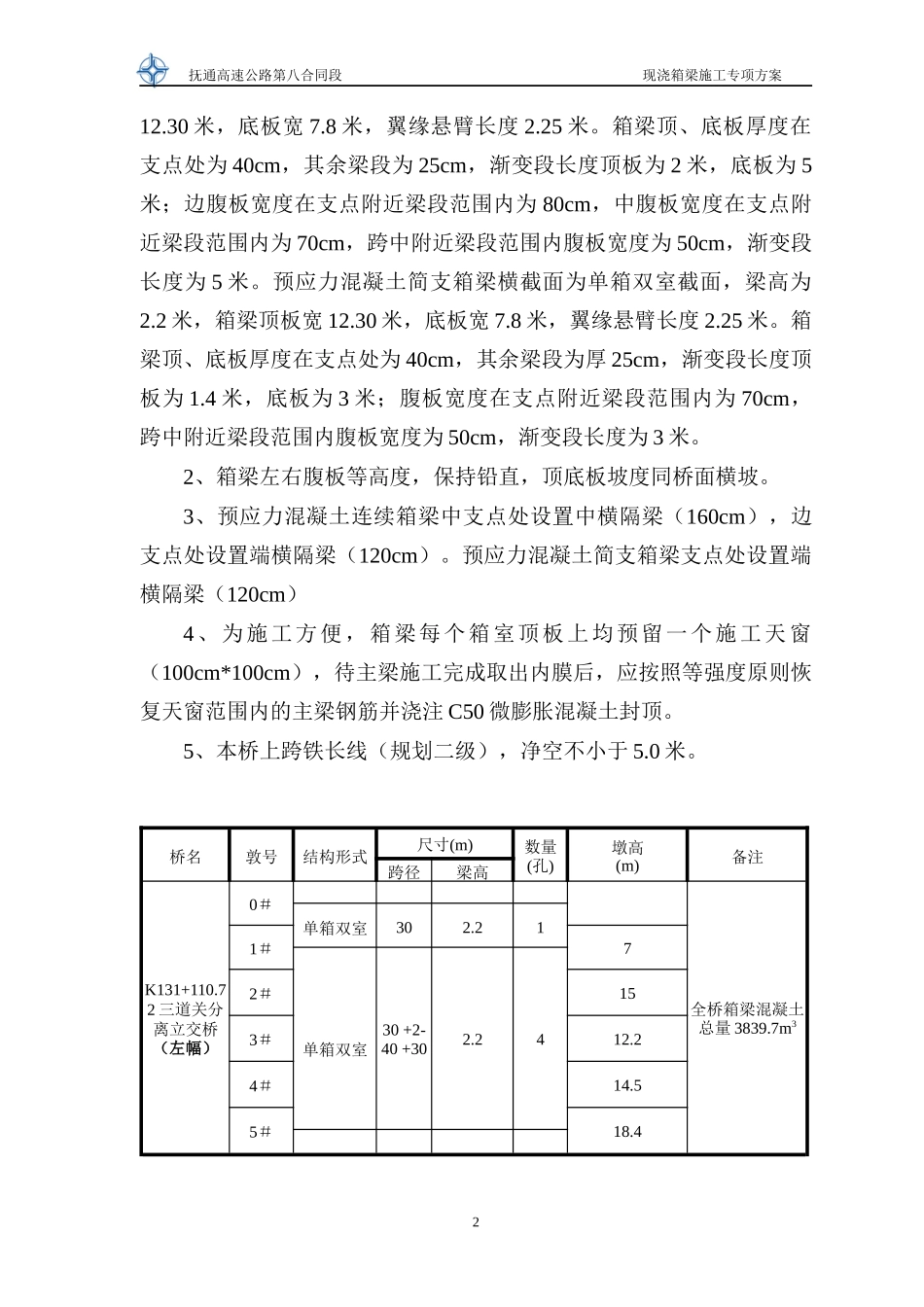 XXXX公公分离式现浇箱梁(施工方案)_第3页