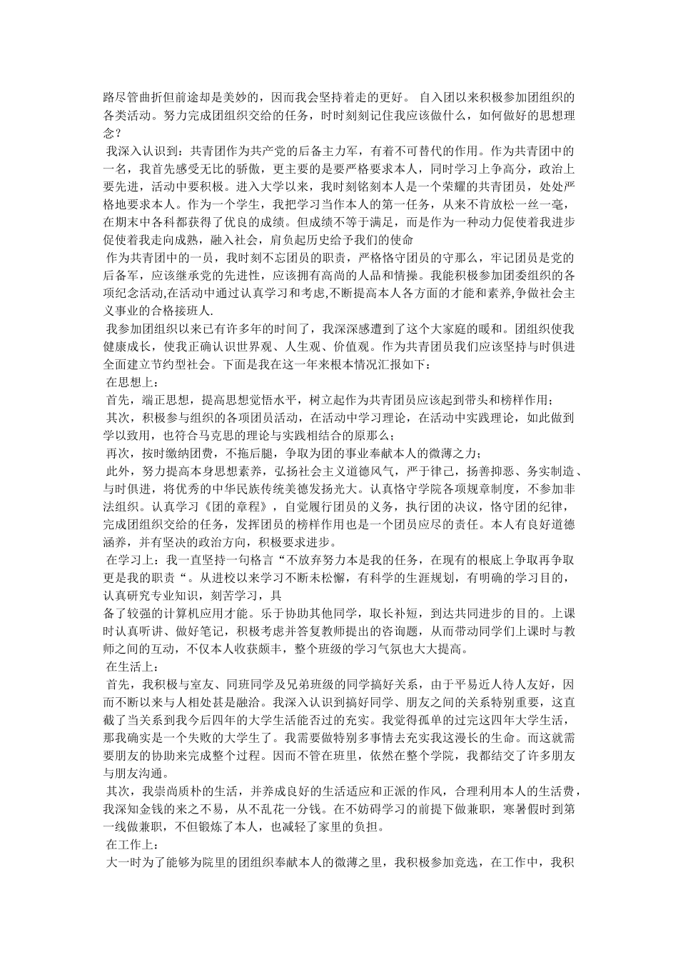 团员年度小结 _第2页