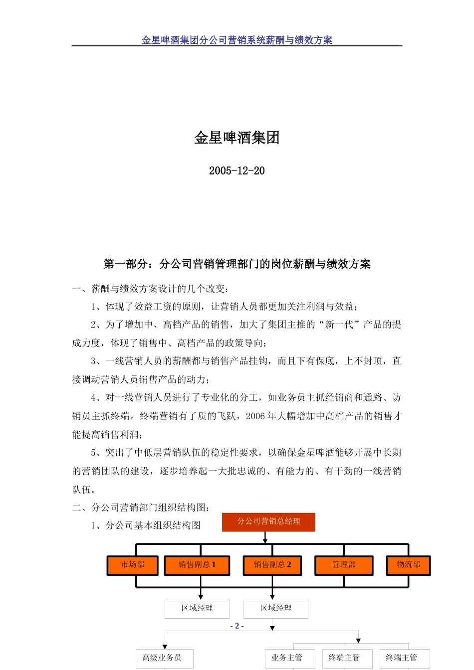 分公司营销系统薪酬与绩效管理方案_第2页