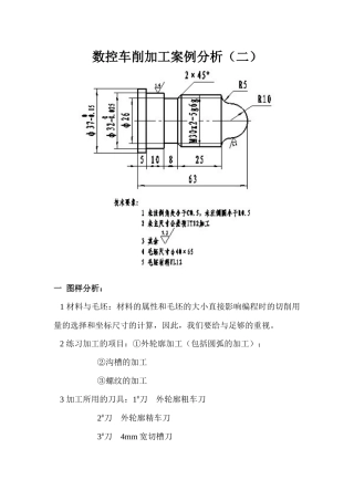 数控车削加工案例分析(二)