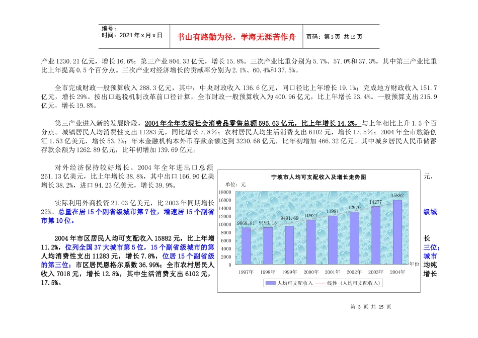宁波房地产项目市场分析报告_第3页