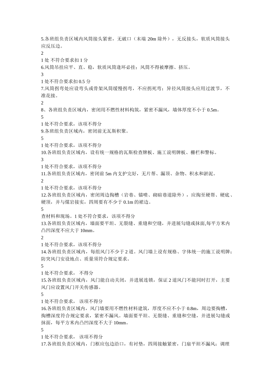 通风文明班组考核办法 _第2页