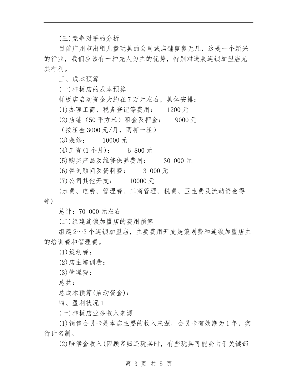 2024年玩具公司创业计划书范文_第3页