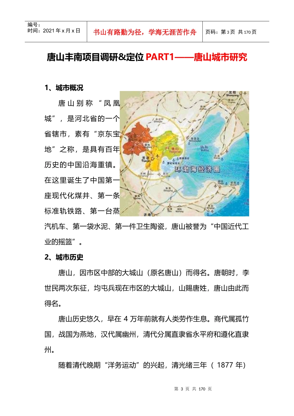 X年河北唐山丰南区项目市场情况调研_定位报告_第3页