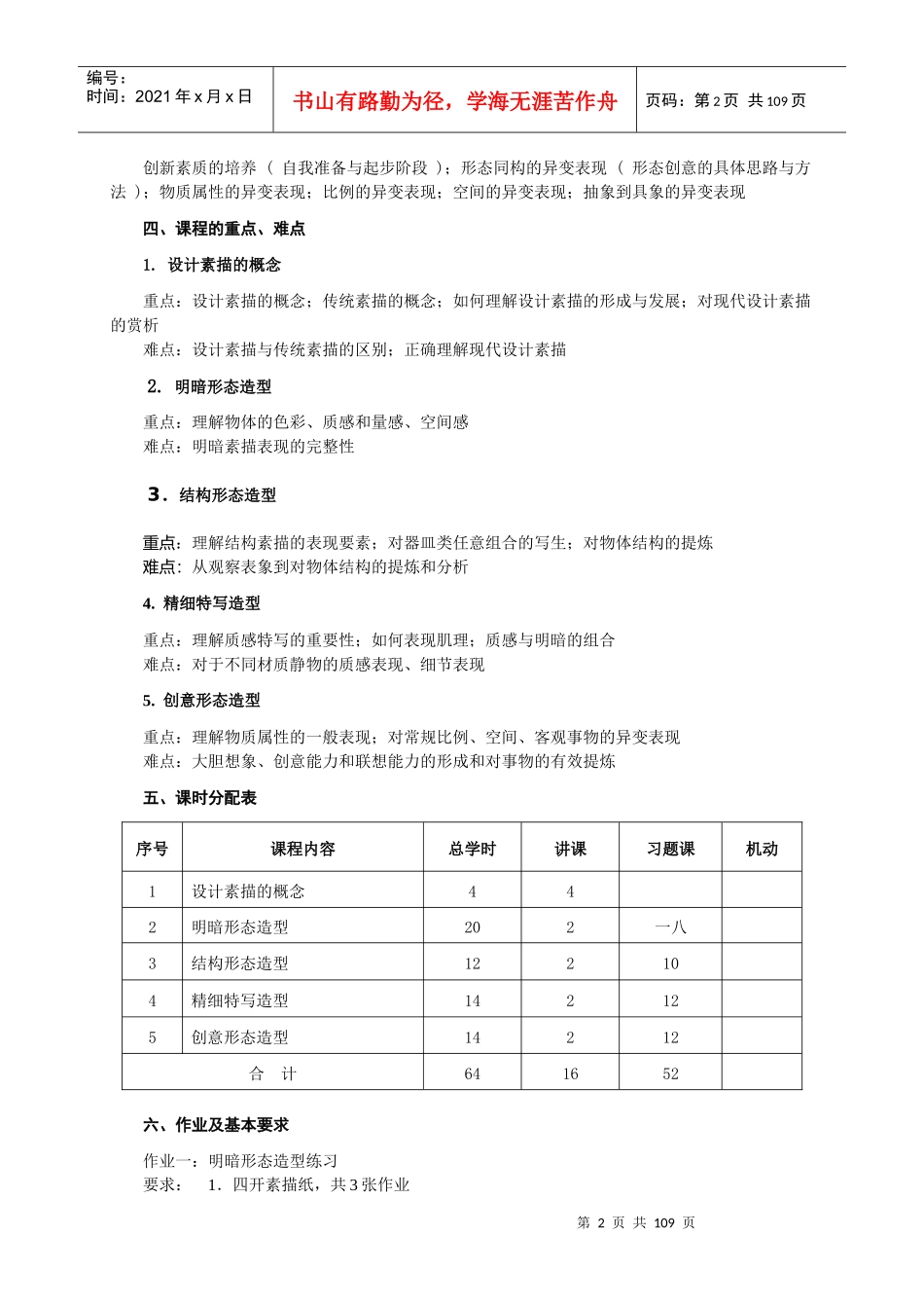 广告设计及制作专业教学大纲_第3页