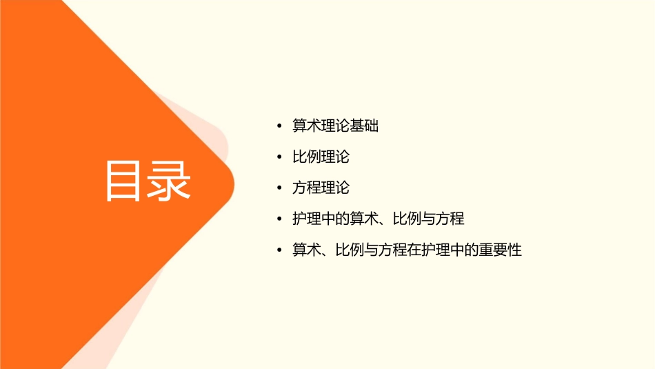 算术理论 比例与方程方程护理课件_第2页