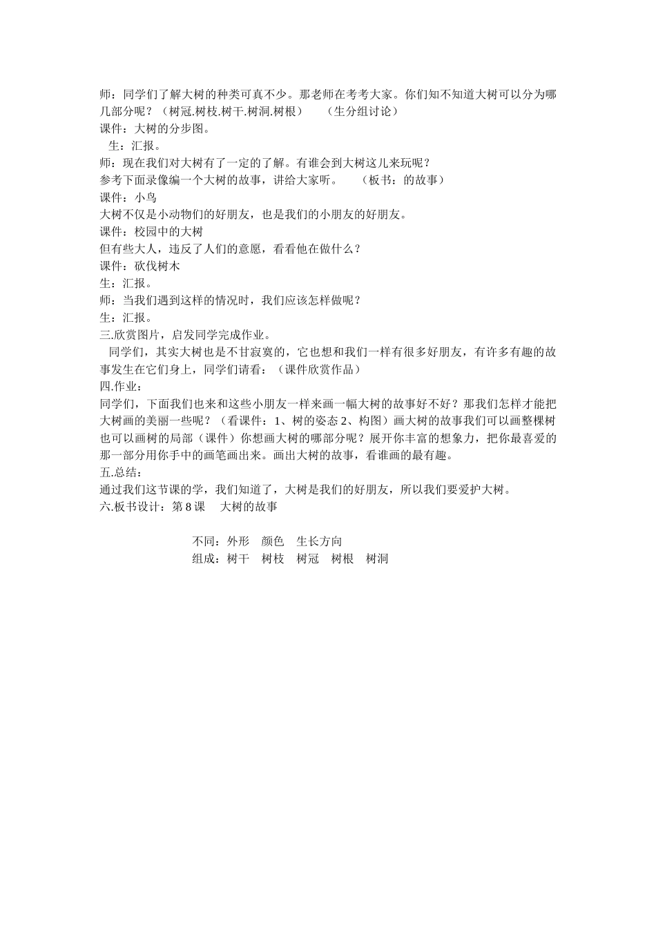 2024-2024年人美版美术二上《大树的故事》教学反思_第2页