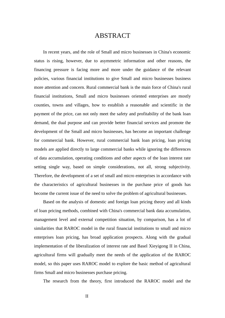商业银行小企业贷款定价方法研究——以A银行南京分行为例_第2页