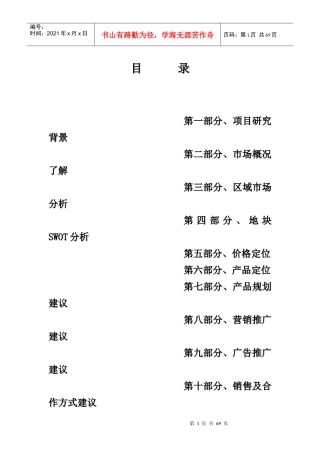 中冠家园整合营销策划报告