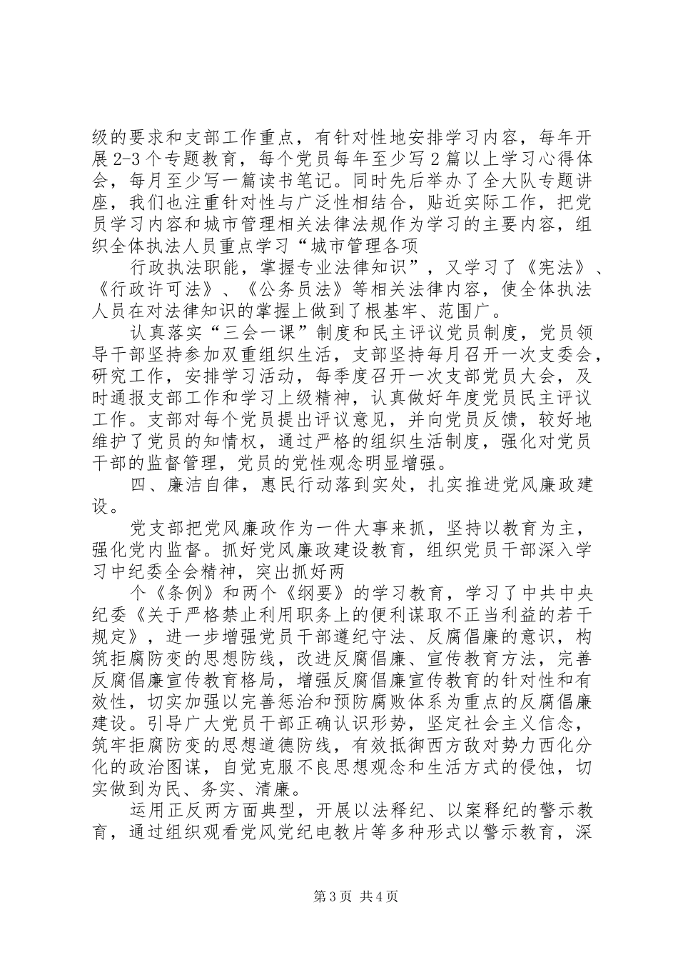 城管局党支部工作总结★_第3页