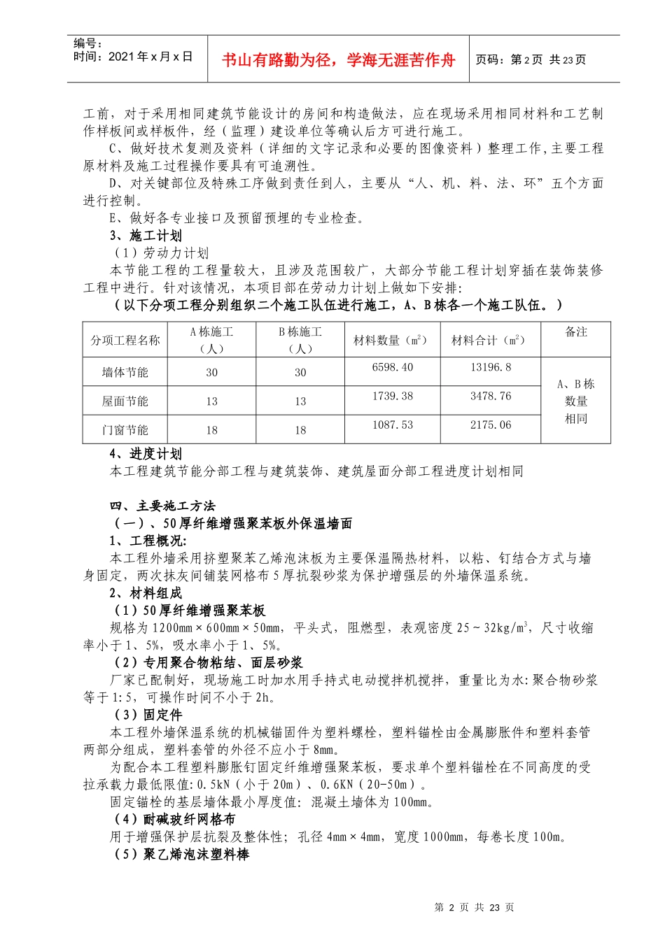 恩施商品房建筑节能施工方案_第2页
