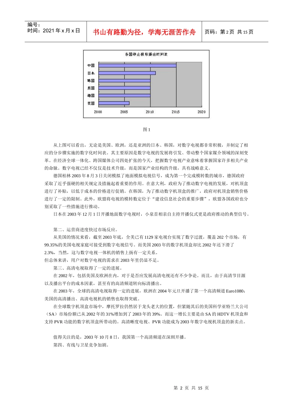 中国数字电视产业回顾分析_第2页