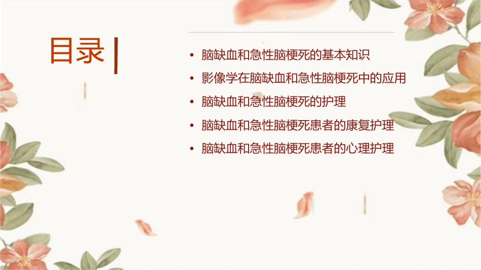 脑缺血 急性脑梗死影像学表现护理课件_第2页