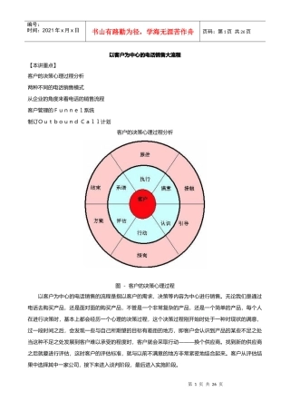 客户为中心的销售模式