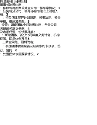 小李投资有限公司管理制度 