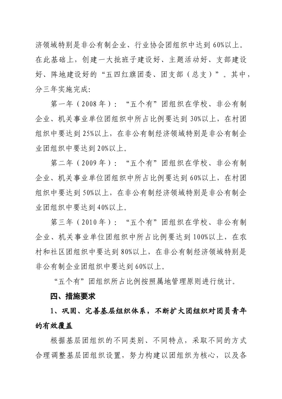 水镇团的基层组织建设工作三年规划_第3页