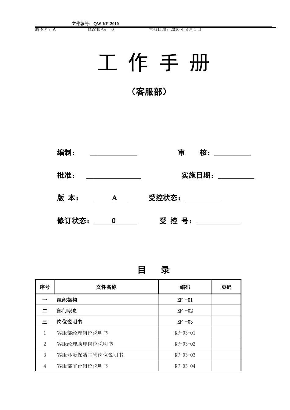 客户服务中心工作手册_第1页